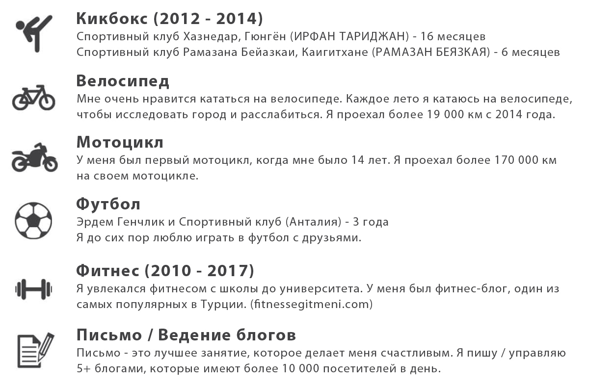 Burak Ozen - Naval Architect - Hobbies